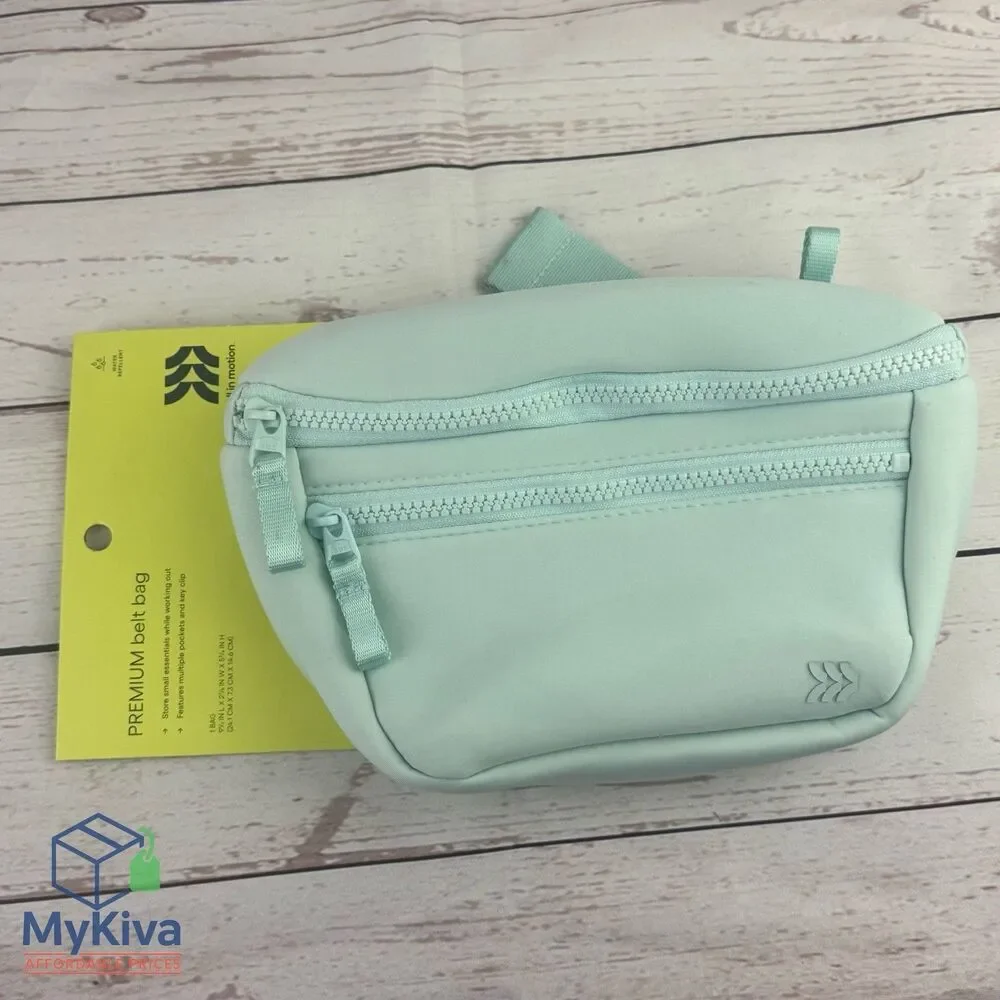 Belt Bag All In Motion Premium Mint Green Fanny Pack Waist Pack Adjustable Strap